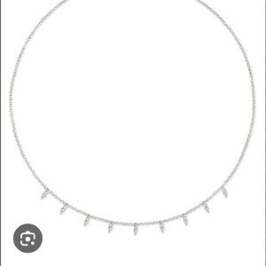 Kendra Scott Silver Necklace with Delicate Dangles